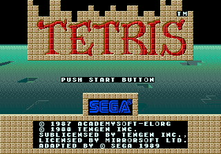 Tetris (Japan) Title Screen